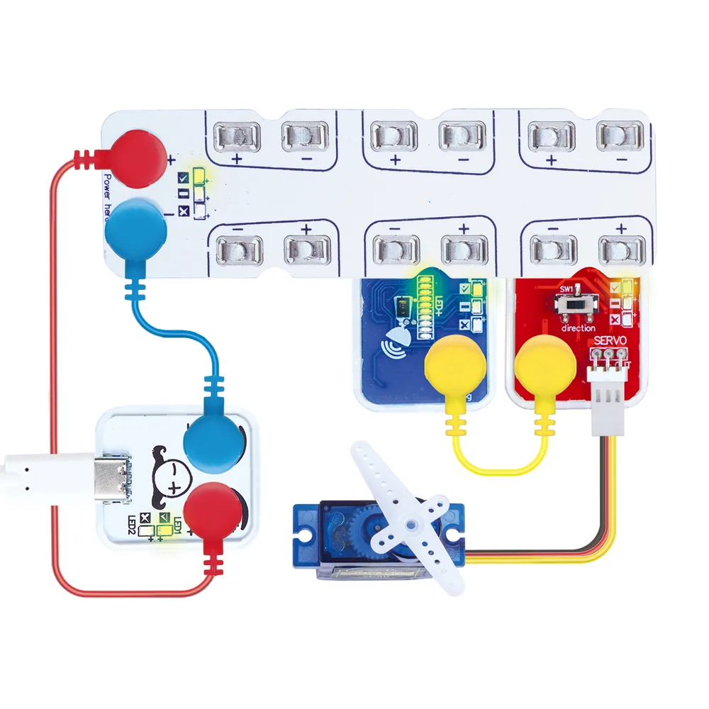 A logic-board circuit driving a servo